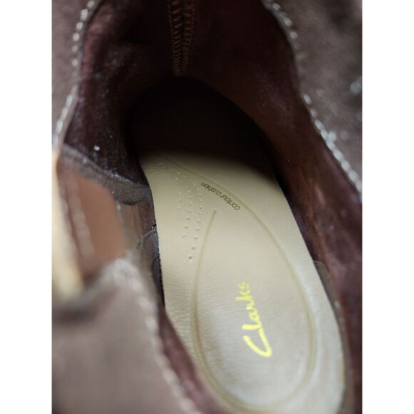 Clarks Leda Strap Side-Zip Boots – Women’s Size 9.5 Mahogany Side-Zip Boot - Picture 11 of 12